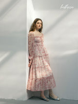 Pink Whisper Floral Dress