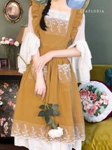 Elegant Lace Cotton Apron