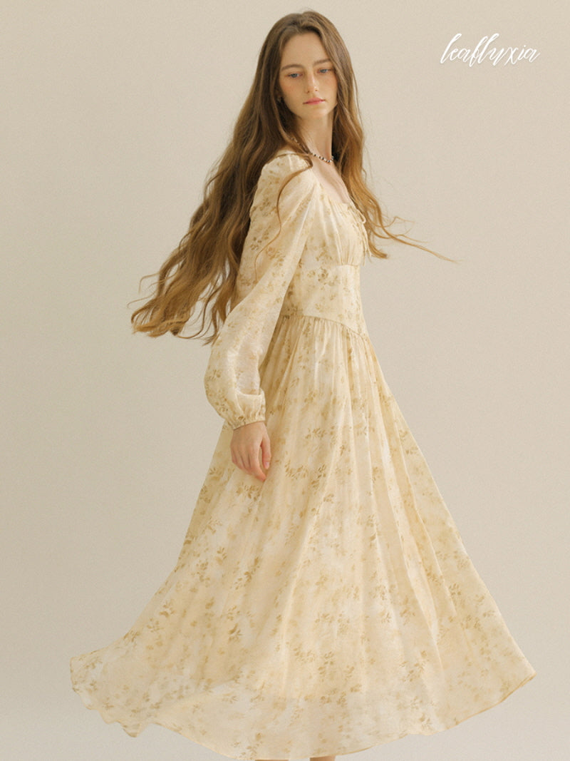 Sunlit Blossom Gown Dress