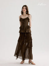 Eclipse Mocha Ruffle Set