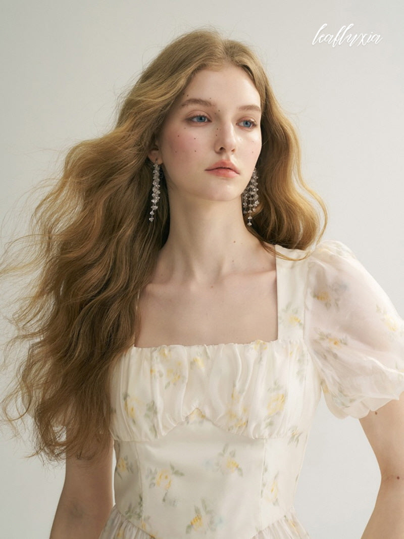 April Poem Puff Dress