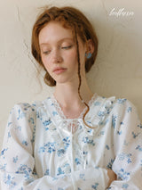 Serene Blue Meadow Dress