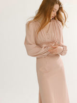 Blush Peach Elegance Dress