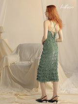 Forest Glow Midi Dress