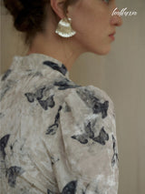 Shadow Wings Velvet Dress