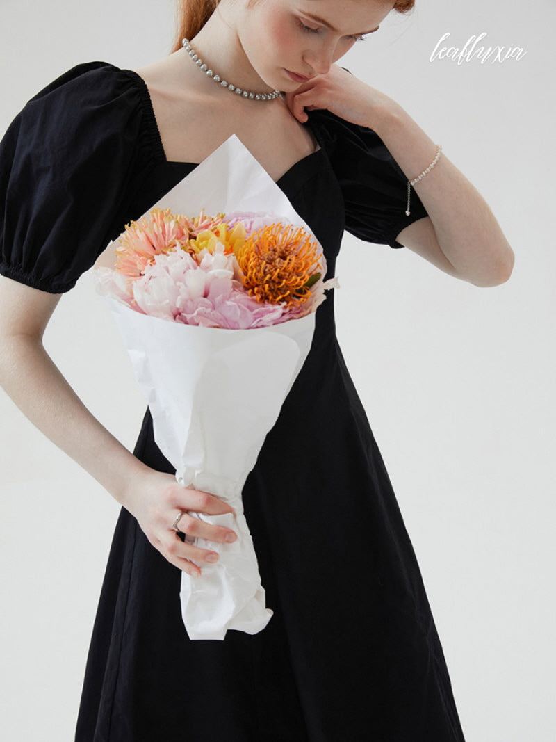 Black Swan Slit Dress