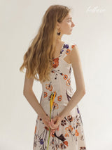 Ethnic Floral Long Dress