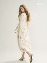 Floral Elegance Wrap Dress
