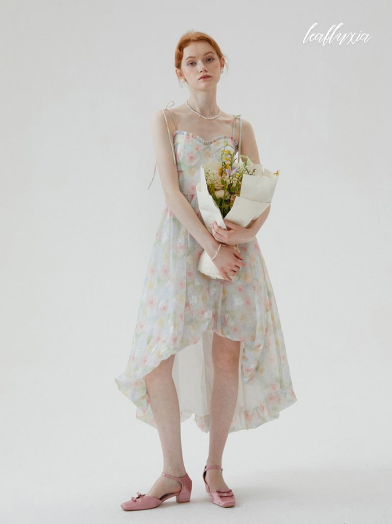 Misty Blossom High-Low Dress