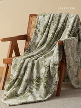Green Serenity Throw Blanket