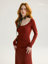 Terracotta Muse Dress