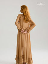 Andalée Ruffle Chiffon Dress