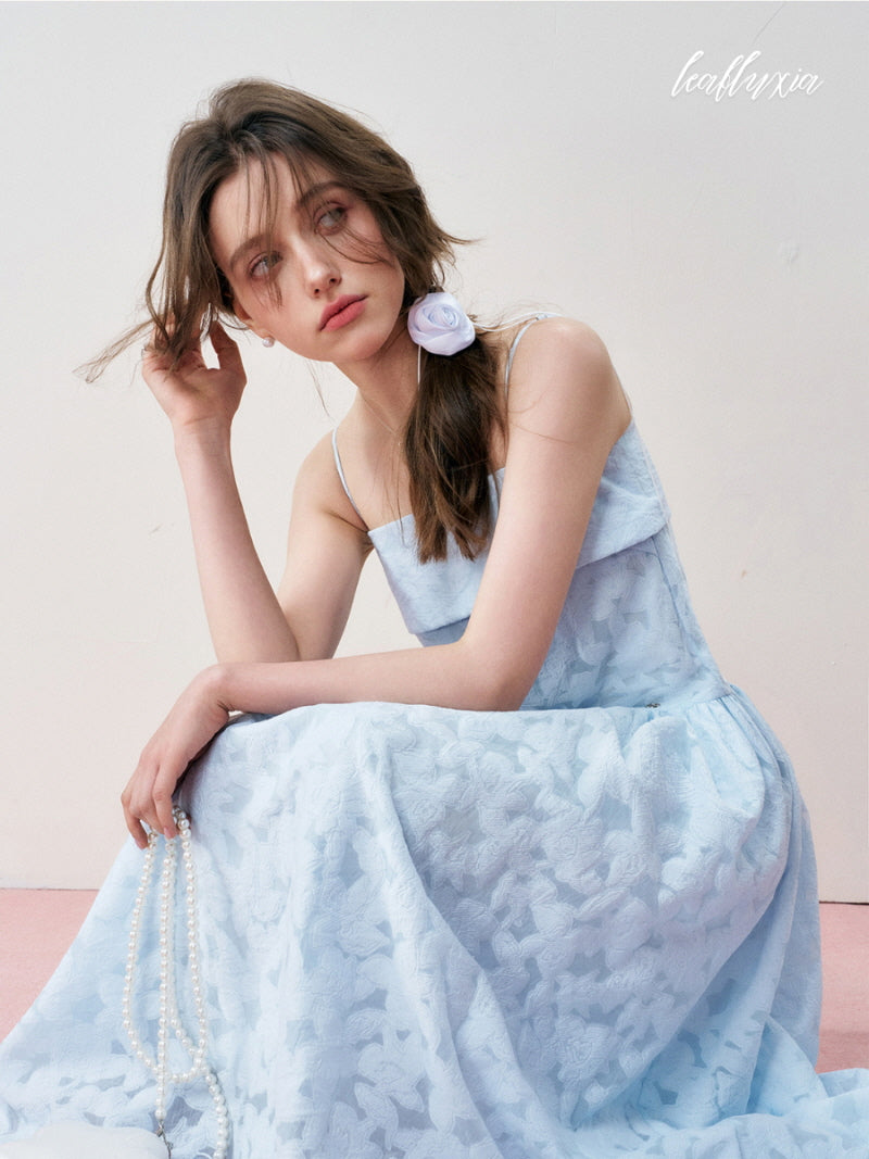 Icy Petal Camisole Dress