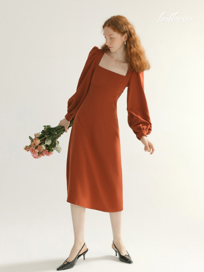 Terracotta Elegance Dress