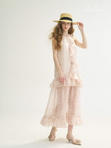 Blush Petal Halter Dress