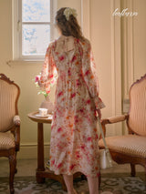 Antique Rose Floral Dress