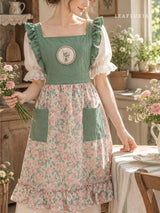 Romantic Floral Lace Apron