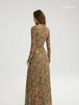 Olive Dusk Bloom Dress