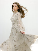 Golden Dusk Grace Dress