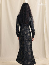 Shadow Blossom Gown Dress