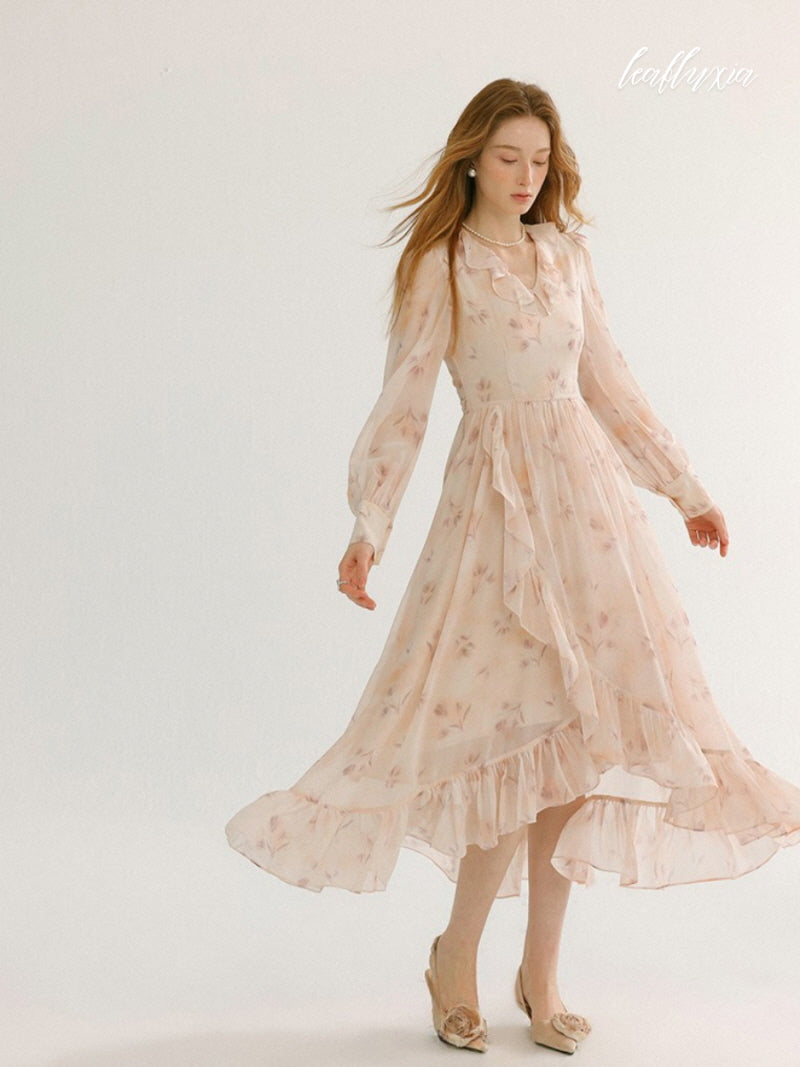 Rosewater Ruffle Dress