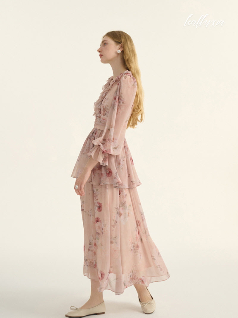 Rosy Whispers Dress