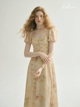 Golden Haze Vintage Dress