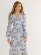 Lavender Bloom Midi Dress