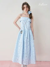 Icy Petal Camisole Dress