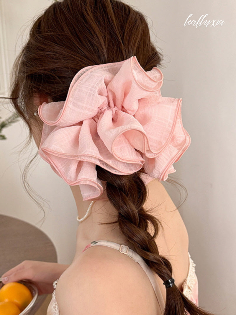 Aurielle Sheer Bloom Scrunchie
