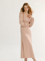 Blush Peach Elegance Dress