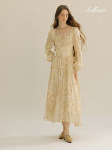 Sunlit Blossom Gown Dress