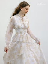 Champagne Bloom Elegance Dress