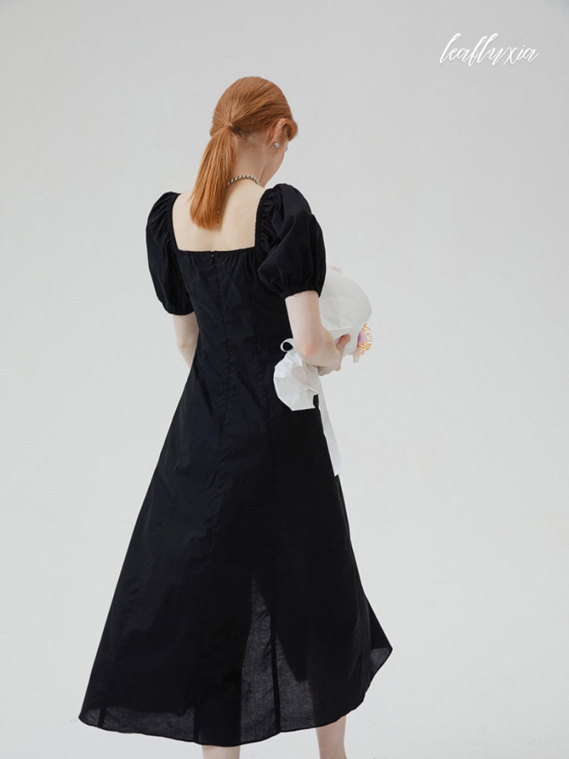 Black Swan Slit Dress