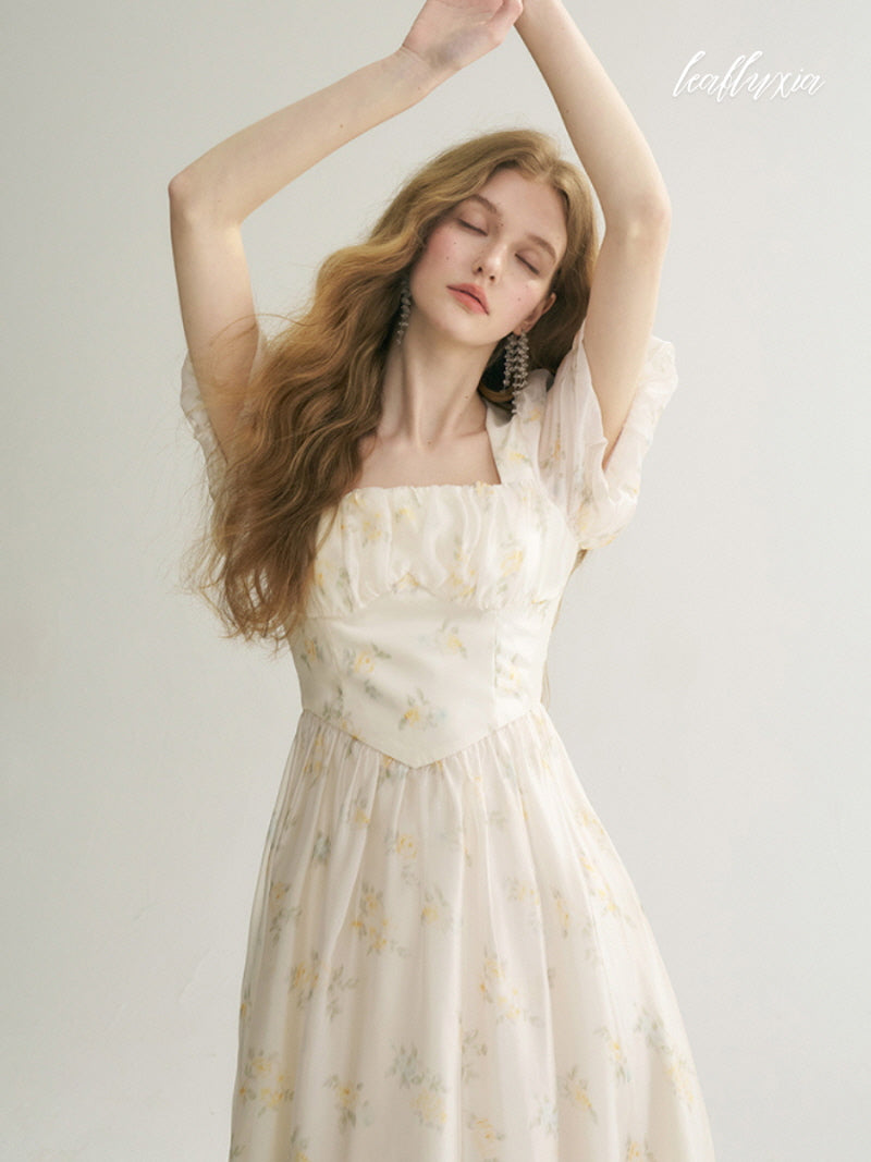 April Poem Puff Dress