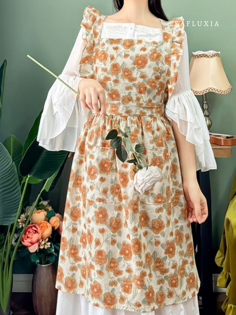 Classic Floral Cottage Apron