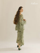 Leaf Whisper Knit Two-Piece Set