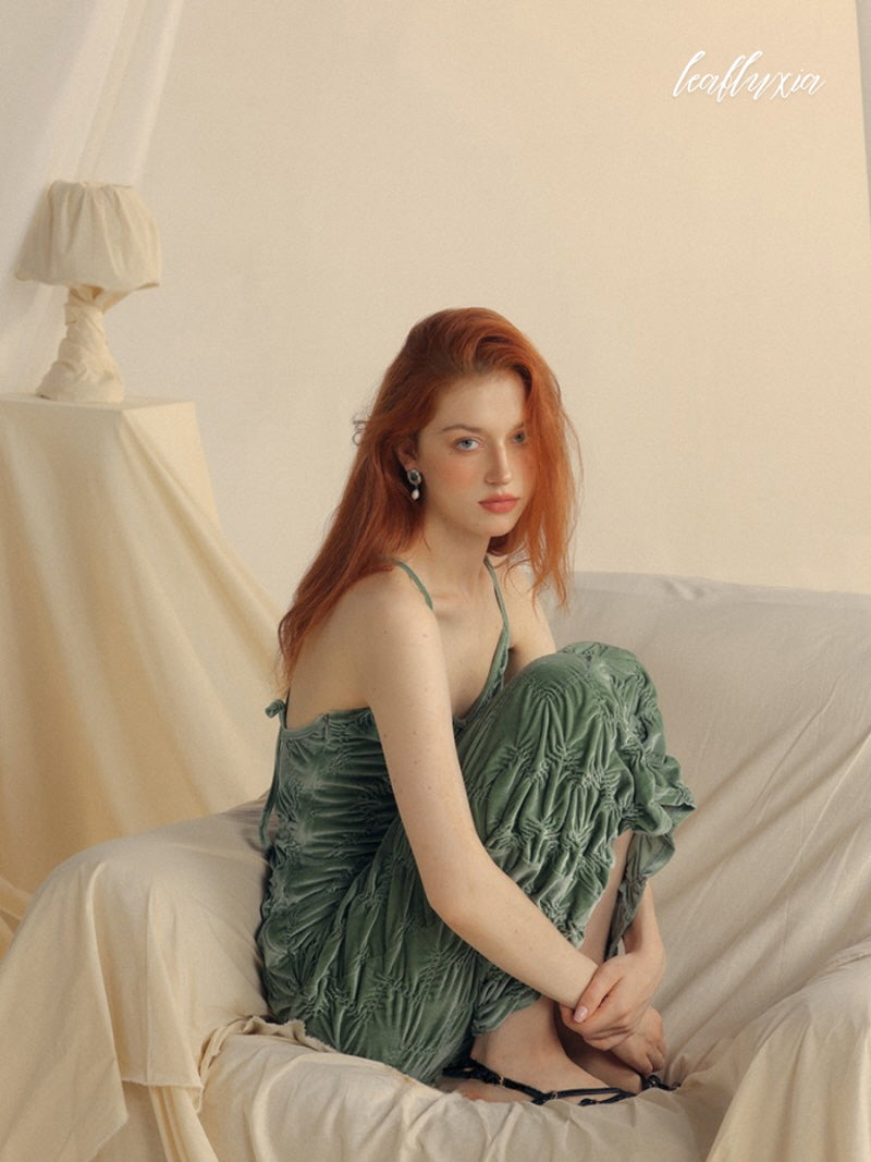 Forest Glow Midi Dress