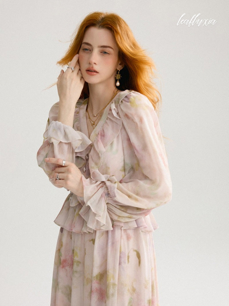 Winter Bloom Veil Dress