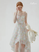 Misty Blossom High-Low Dress