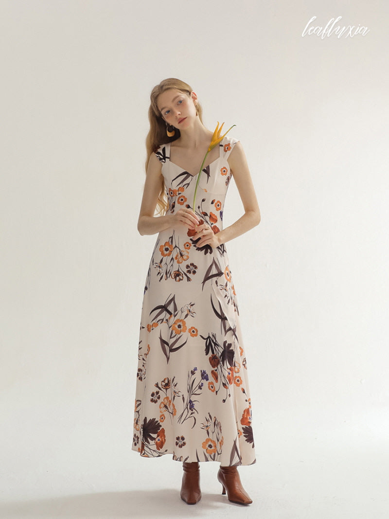 Ethnic Floral Long Dress