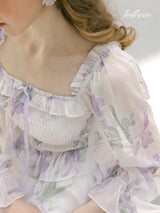 Floral Whimsy Off-Shoulder Dress