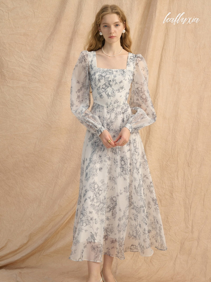 Frosted Petal Grace Dress