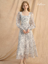 Frosted Petal Grace Dress