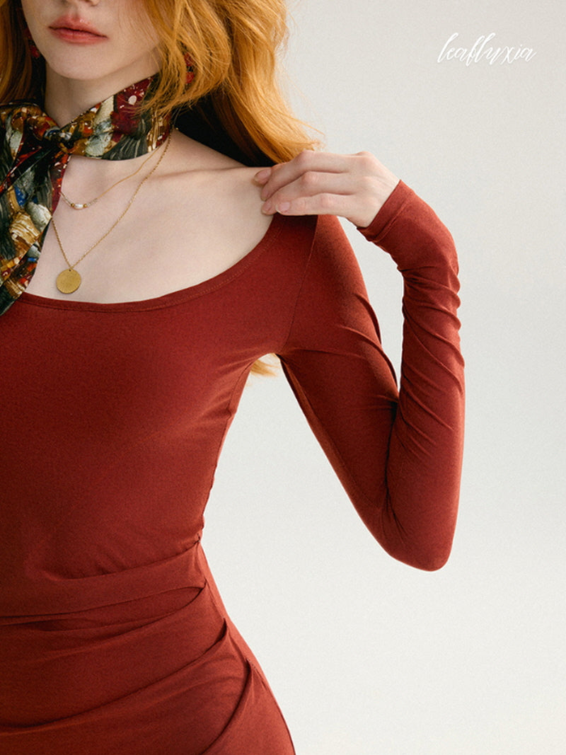 Terracotta Muse Dress