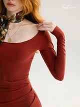 Terracotta Muse Dress
