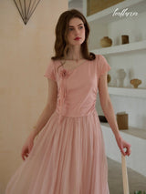 Blush Petal Tulle Dress