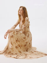 Sepia Wildflower Dress