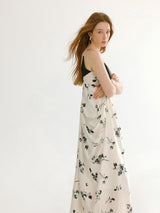 Monochrome Bloom Dress