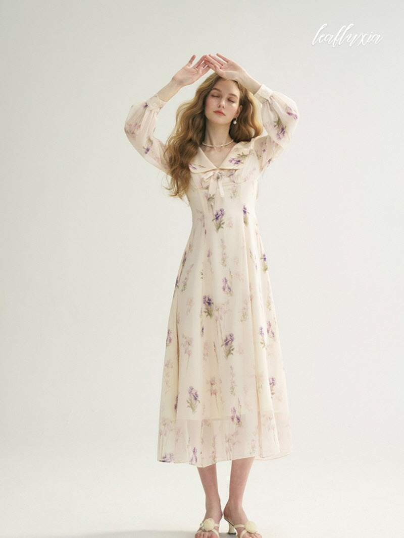 Violet Whisper Garden Dress